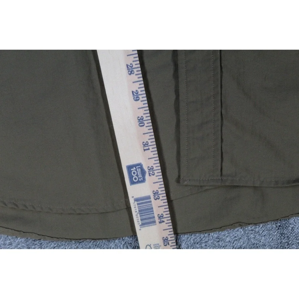 VTG‎ LL Bean Hunting Shirt XXL Made in Canada Beige Long Sleeve High Visibility